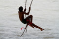 Swinging over the Ganges