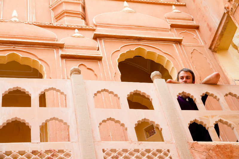 Me inside the Hawa Mahal, Jaipur