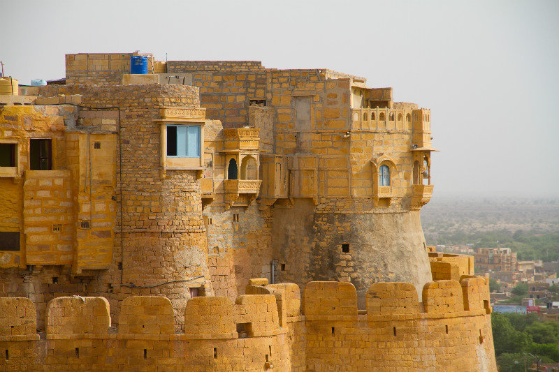 Houses in the wall of the Jaisalmer Fort