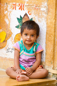 Child inside the Jaisalmer Fort