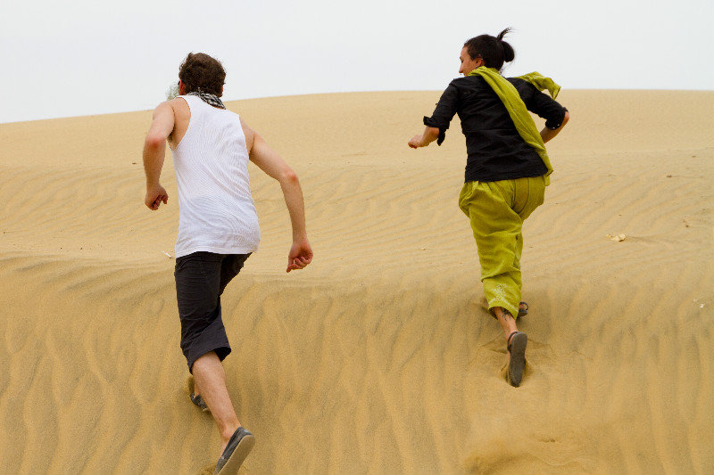 Running in the dunes