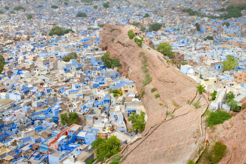 The Blue City viewed from the Mehrangarh Fort