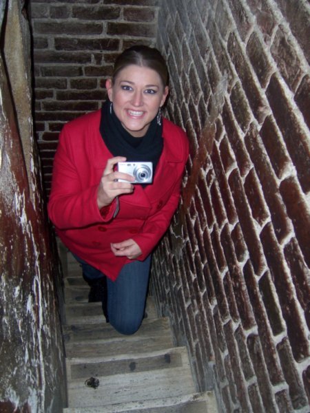 Climbing the bell tower in Siena