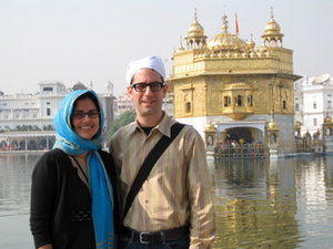 Shelly and Steve at the Golden Temple