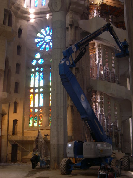 Construction in Sagrada Familia