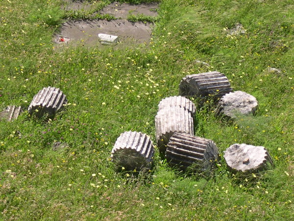 Scattered Pieces of a Column