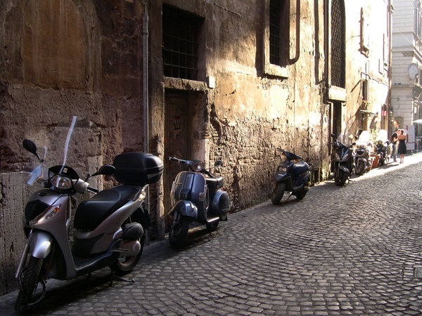 Scooters in the Old City