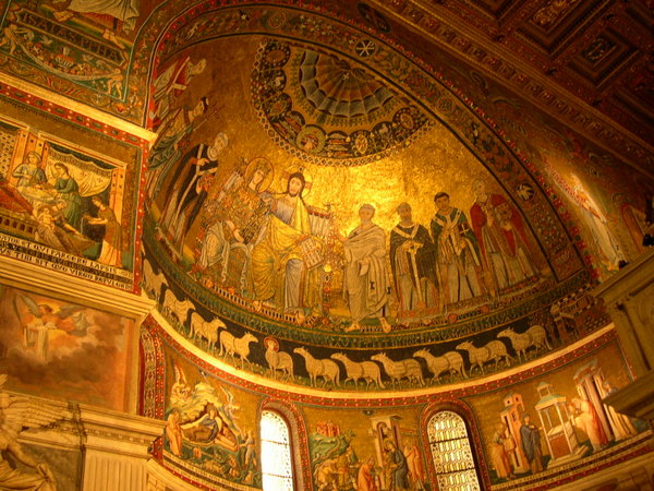 Mosaics in a Church Apse