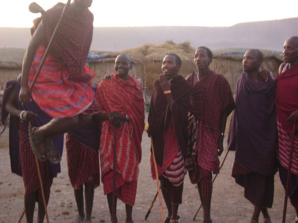 Massai Men Jumping