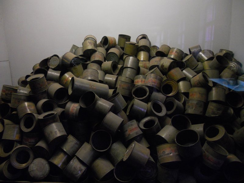 Empty Zyklon B containers found after liberation