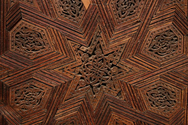 Wood carving on Mosque door