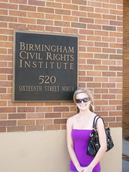 Kati at the Civil Rights Institute