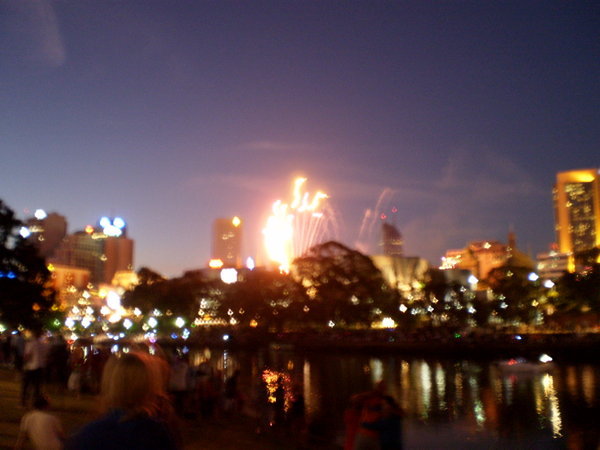 Fireworks over Mebourne