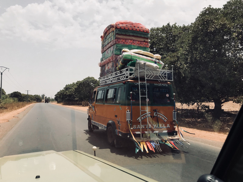Mattress delivery van, The Gambia
