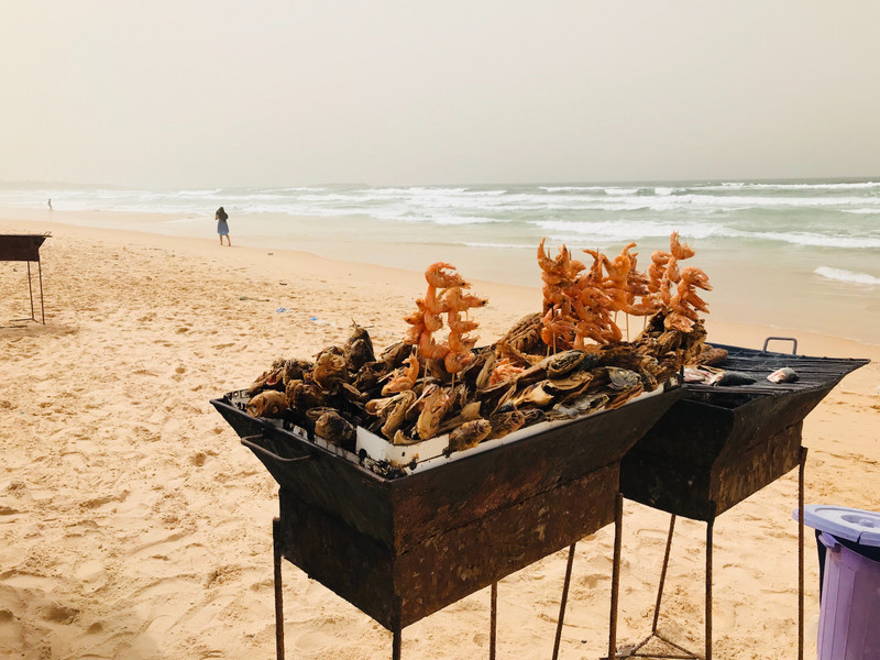 Dakar beach fish feast