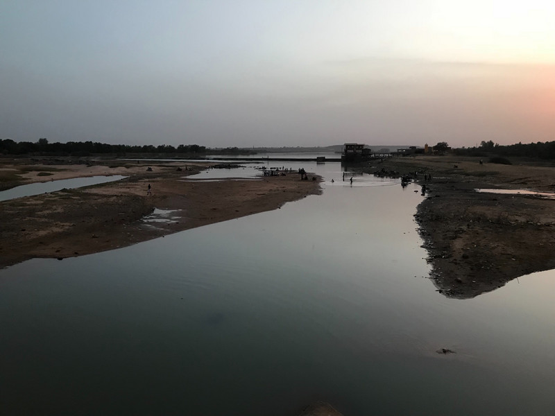 The Niger River at dusk