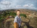 Me + Abeokuta sacred rock, Nigeria