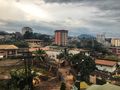 Sun setting in Yaoundé 