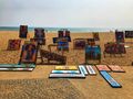 Seaside artwork in Luanda