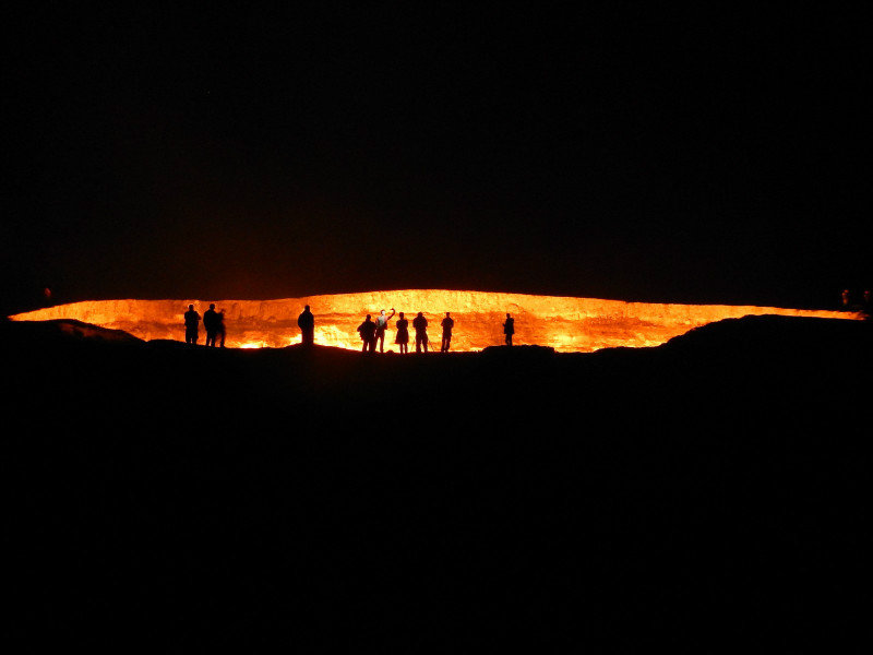 Darvaza crater, Karakum Desert