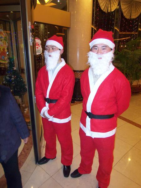 Two Happy Santas