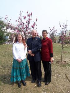 We are the 3 Foreign English Teachers of Taizhou Teachers College