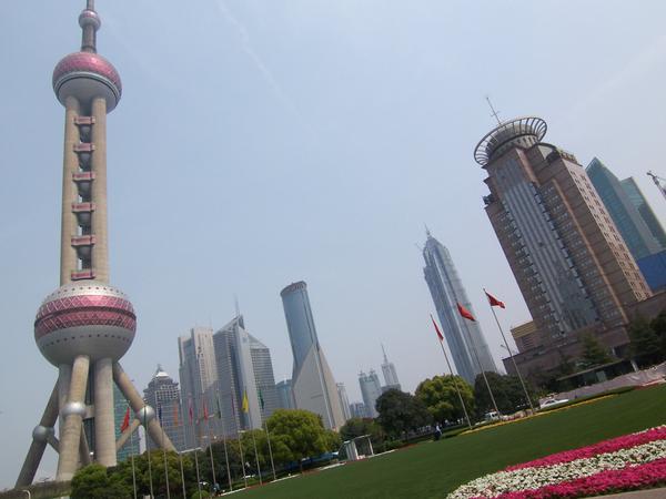 The ever-changing sky-line of Shanghai-Pudong.
