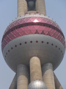 The Oriental Pearl TV Tower in Shanghai