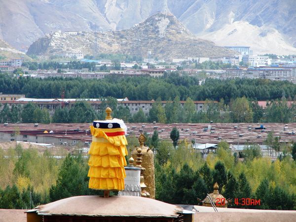 View from atop the Sera Monastery toward Lhasa.