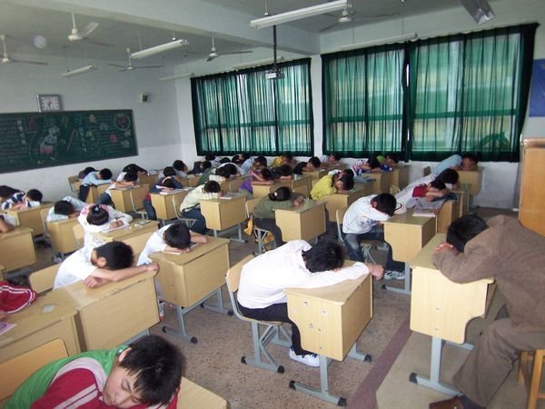 Sleeping in the class-room???