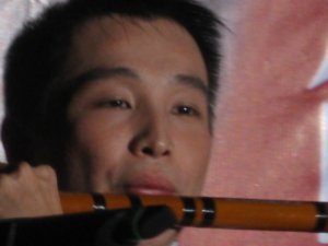 My friend Zhang Zhihao on the flute.