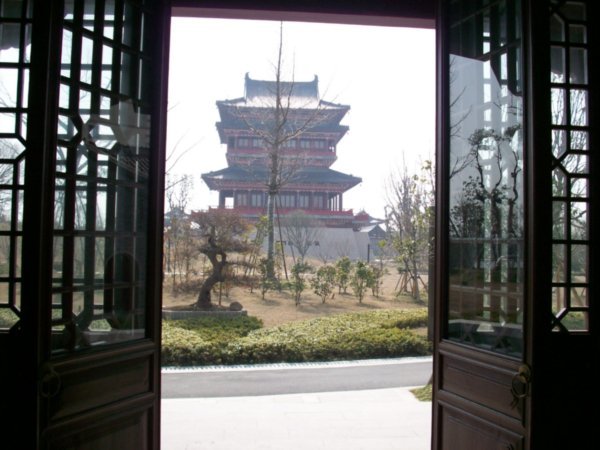 The majestic Wanghai Tower in the Liu Jingting Park