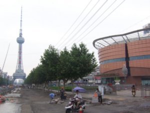 Taizhou's TV Tower and the Mei Lanfang Theater