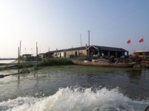 Fish-farms are worked by owners living on site.