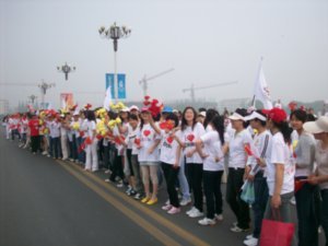 My college prepares for the Torch-Relay, Photo #16