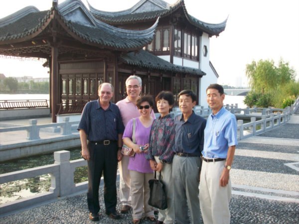 We are seven Foreign Teachers at Taizhou Teachers College.