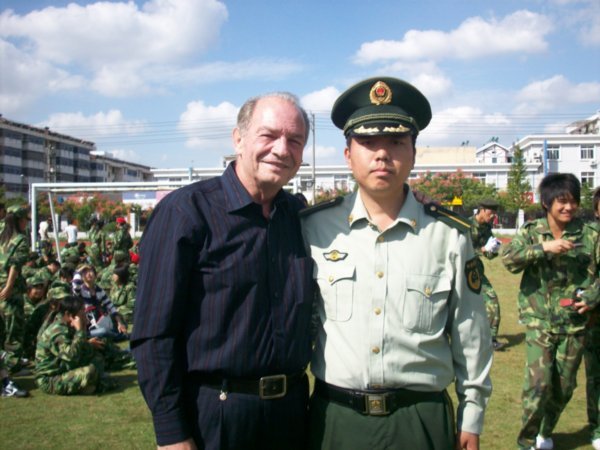 Obligatory Freshmen Military Training for the 2008-2009 School Year begins at Taizhou Teachers College.