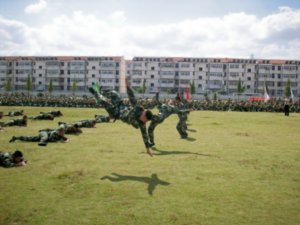 The PLA unit leaders perform "their" skills. Photo #3
