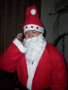 I telephoned Santa to surprise me with a special gift.