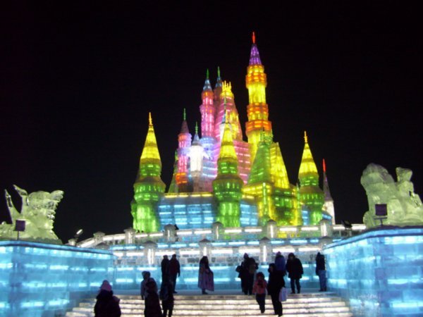 Fantasy Buildings of Ice and Lights