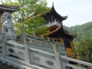 Buddhist Temple in the Mountains of Yixing County, Jiangsu.