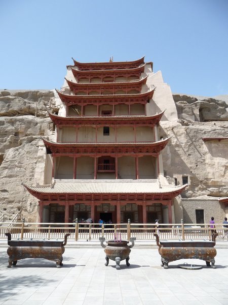Facing the Mountain and view toward the Mogao Grottoes, Photo #5    