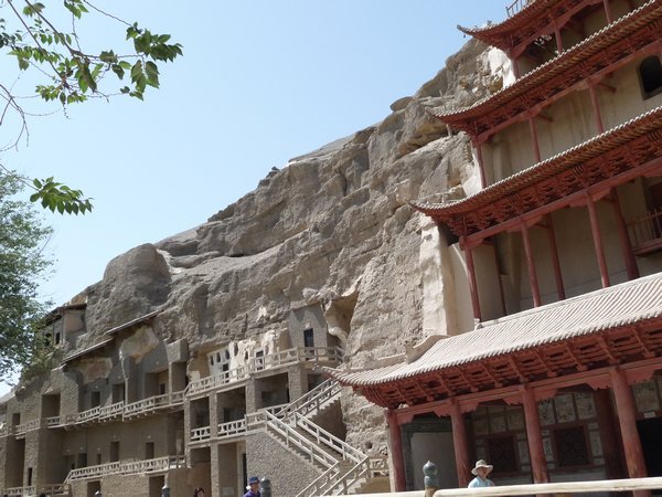 Facing the Mountain and view toward the Mogao Grottoes, Photo #3  