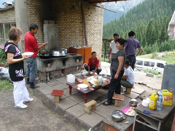 Mountain-camp kitchen.