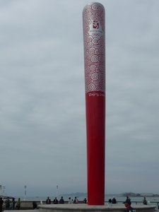 The 2008 Olympic Torch in Qingdao, Shandong, PRC