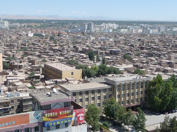 KASHGAR, PHOTO 8: View toward the "Old Town" of Kashgar.