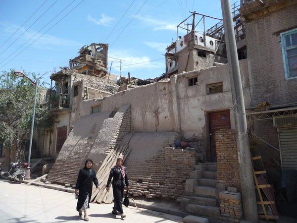 KASHGAR, PHOTO 9: Street scene in the "Ancient Town" of Kashgar