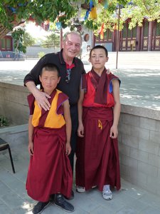 INNER MONGOLIA, near the city of CHIFENG: Two new friends 