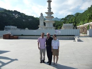 SOUTH KOREA, PHOTO 21: With my friends in a Buddhist Resort near Daegu, S.Korea