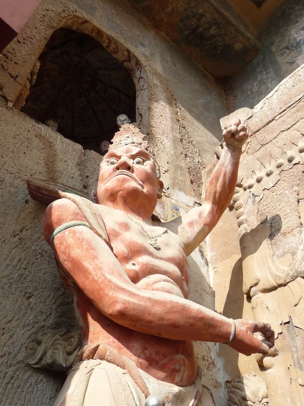 Sculpture of a Grand Warrior, created well over 1,000 years ago.